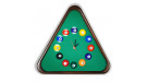 Часы Треугольник ясень/сукно (№ 2,Сукно Euro Pro 50 ш1.98м Yellow green)