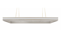 Лампа "Neo" 4 секции ЛДСП (серый, цепь хром, фурнитура хром, 4 точки крепления)