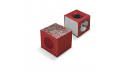 Инструмент для обработки наклейки кубик 5 в 1 красный