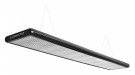 Лампа плоская люминесцентная "Longoni Nautilus" (черная, серебристый отражатель, 205x31x6см)