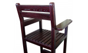 Кресло бильярдное из ясеня, цвет махагон