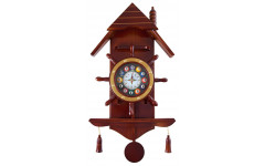 Часы настенные «Избушка» 33 см х 66 см, деревянные