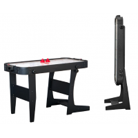 Игровой стол - аэрохоккей "Jersey" 4 ф (черный, складной) Y_уценка